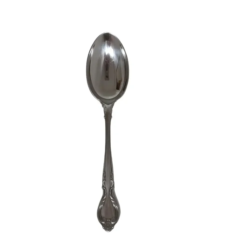 Vintage Lyons Queen Fancy Serving Spoon and Gravy Ladle Stainless Steele 1970s